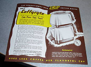 Coffyryte Advertising Flier - inside