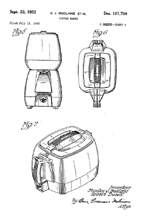 Design Patent 167,794 for the Coffyryte