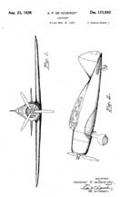 DeSeversky Design of the P-35 Patent D111040