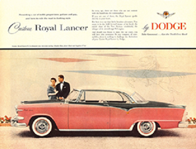 Ad for the 1955 Dodge lancer