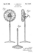 Floor Fan Design Patent D-111,542