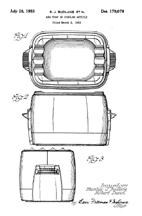 Design Patent 170,078 for an Ash Tray based on the Fryryte