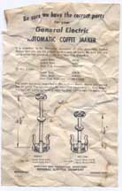 General Electric Model 129P8 instructions
