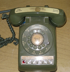 Western Electric Model 564 Desk phone, Olive