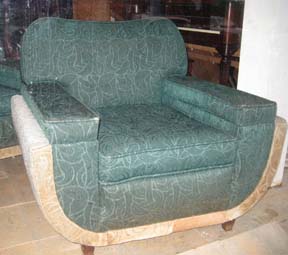The Green Sculpted Pile Deco Chair