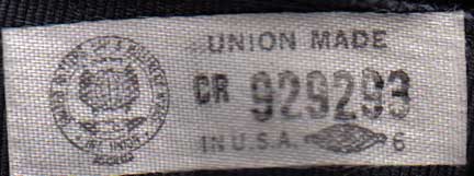 Hatters, Cap and Milliner Workers union label