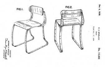 Ironrite Health Chair Patent D-112,453
