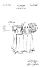 Industrial Dough Food Chopper design patent D-111217