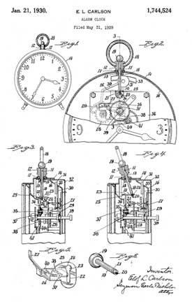 Carlson Patent Patent 1,744,524