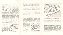  GE (F-29) Portable Steam Iron Instructions 
