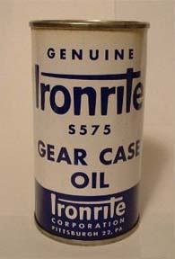 Ironrite Oil Can Front