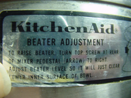 Kitchen Aid K3-B or K4-C-- with grinder attachment