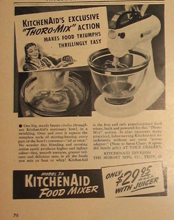Vintage KitchenAid Hobart Grain Mill Coffee Grinder Attachment Model GM -  RARE