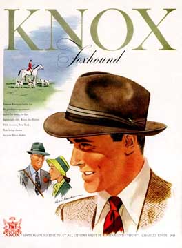 Ad for Knox Hats LIFE 1948