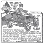 1936 Sears Catalogue ad for the Mack Dump Truck