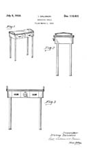 Modecraft Manicure Table design patent D110401