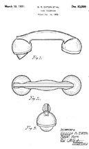 Kellog Masterphone Handset Design Patent D-83,599 