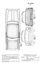 Olds Body Design Patent no. D- 177,004