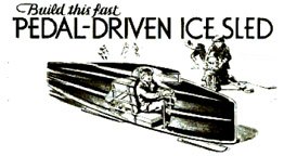 Pedal Powered Ice Sled