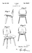 Eames Molded Plywood Potato Chip Chair Patent No 2,667,210