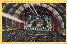 Postcard of the Stage at Radio City Music Hall