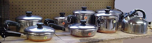 Varieties of Revere Ware Available