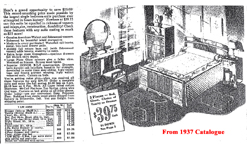 Sears Furniture Catalogue Page from 1930