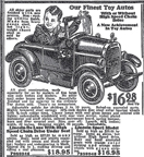 1936 Sears Catalogue ad for the Lincoln Roadster