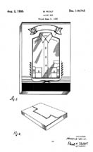 Shirt Box design patent D110742