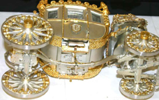 Silver Anniversary Edition of the Napoleonic Coach -- underside showing inscription