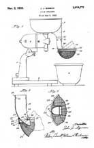  Sunbeam Mixmaster Juice Strainer Patent No. 2,019,771 