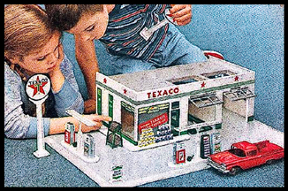 Toy Model of the Teague Texaco Service Station 