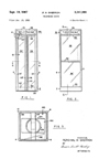 Aluminum and Glass Phone Booth Patent No. 3,341,988