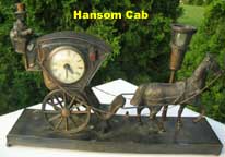 United Metal Goods Hansom Cab Clock