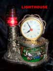 United Metal Goods Lightouse Clock
