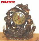United Metal Goods Pirate clock