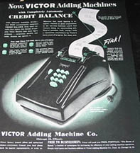 Victor Adding Machine Advertisement