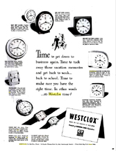 Westclox Ad LIFE Sept 18 1950
