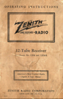 Zenith 12S267 manual Download