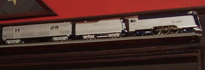 Model of the Reading Crusader Streamlined Train