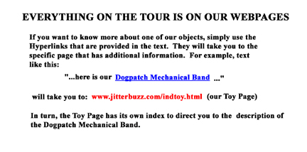 Detailed information on individual items is available through Hyperlinks