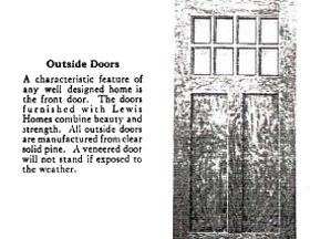 Lewis Catalogue page with Front Door