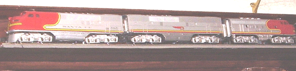 Model of the ATSF Super Chief in the Office