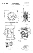 Early Jukebox Dial Selector Patent No. 2,233,026