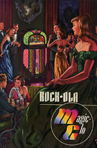 Rockola Model 1428 Brochure cover (Magic-Glo)
