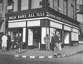 London Milk Bar, 1950s