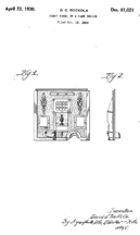 David Rockola Slot Machine Design Patent , No. D-81,021 
