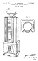 Rock-Ola Spectravox Jukebox Design Patent D-127,924