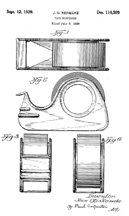 Scotch Tape Dispenser Patent No. D-116,599