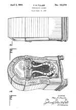 Wurlitzer Model 1080 patent No. D- 153,276